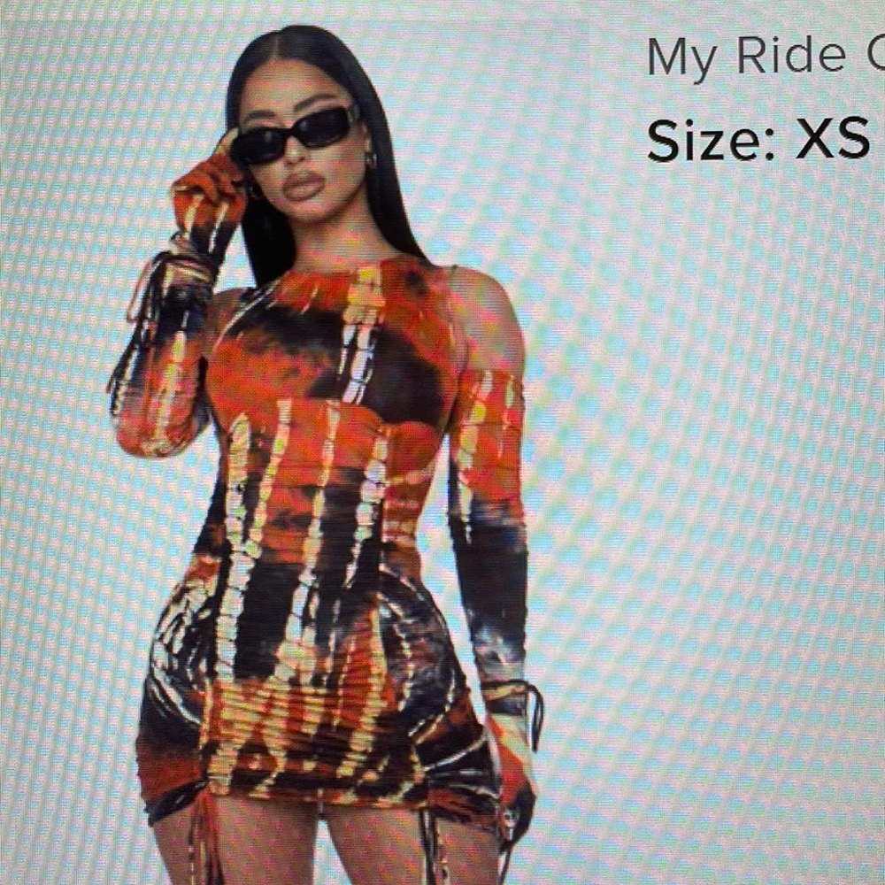 Fashion Nova Multicolor Bodycon Dress